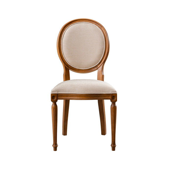 Hanah Home Silla de Madera de Haya Albero42 en Nogal y Beige